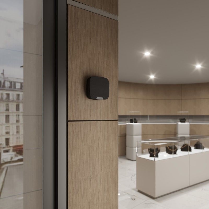 Ajax SpeakerPhone BL vezeték nélküli fekete beltéri hangjelző és kétirányú hangmodul