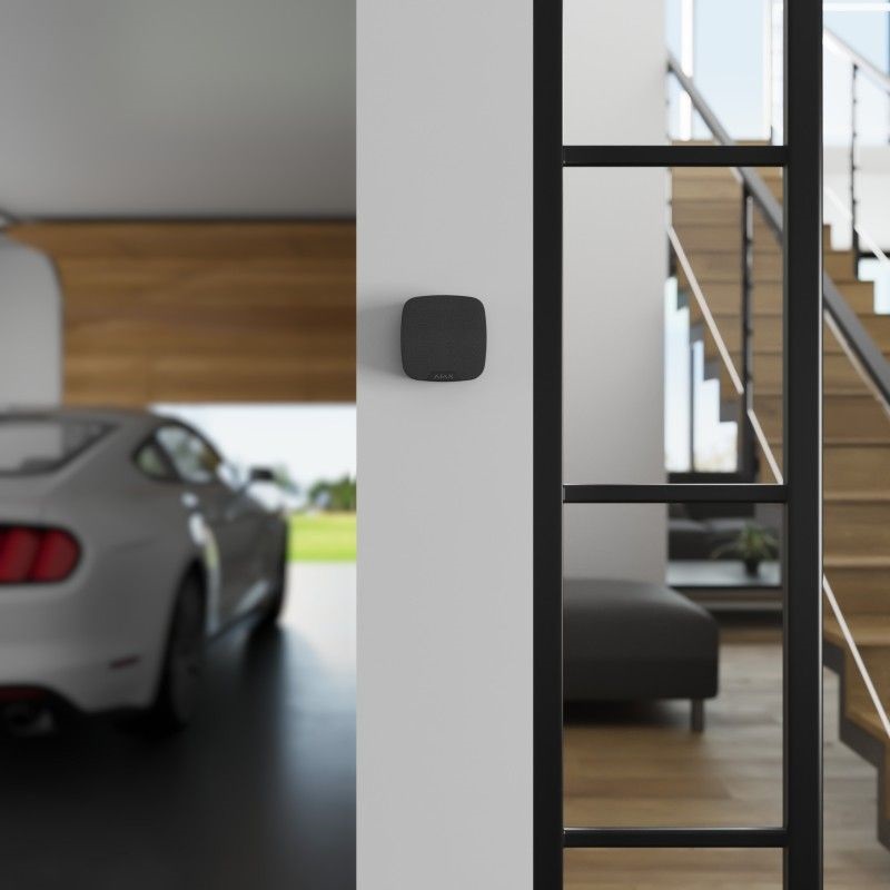 Ajax SpeakerPhone BL vezeték nélküli fekete beltéri hangjelző és kétirányú hangmodul