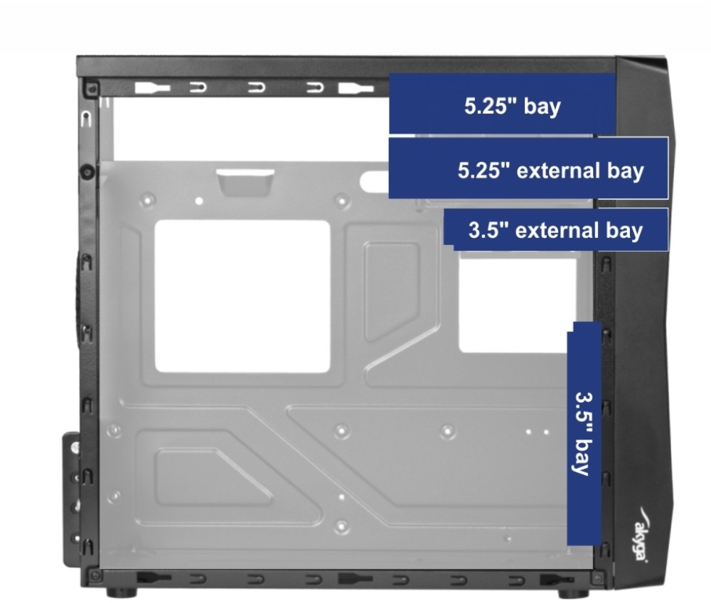 Akyga AK729BK táp nélküli mATX ház