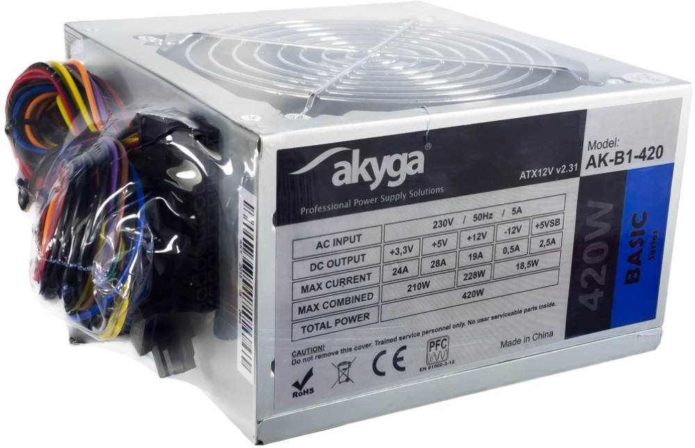 Akyga 420W ATX tápegység