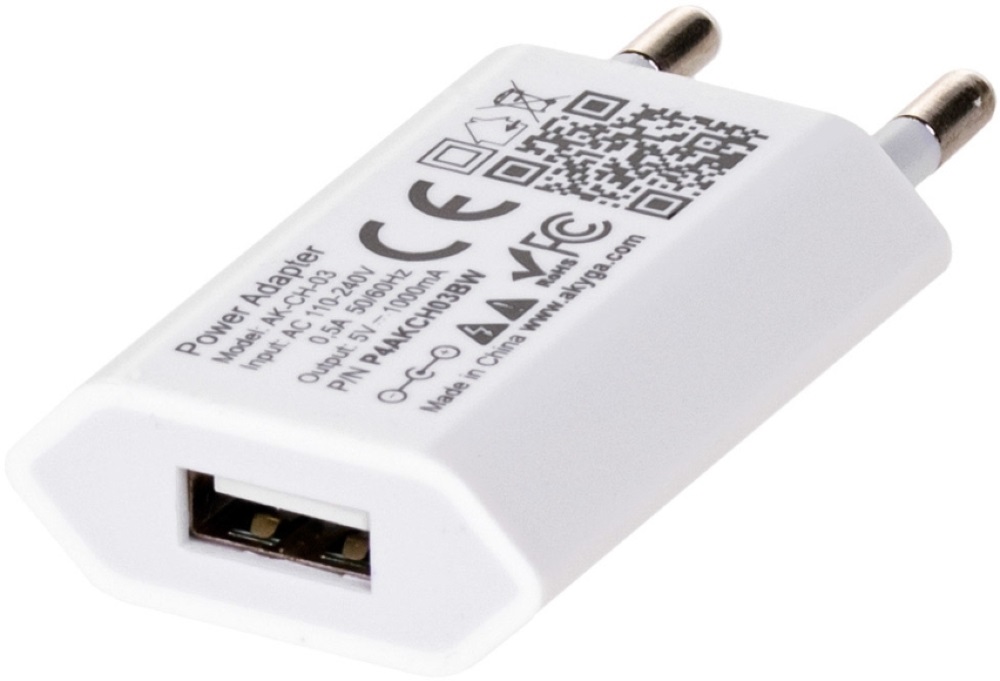 Akyga 5V/1A/5W hálózati USB töltő