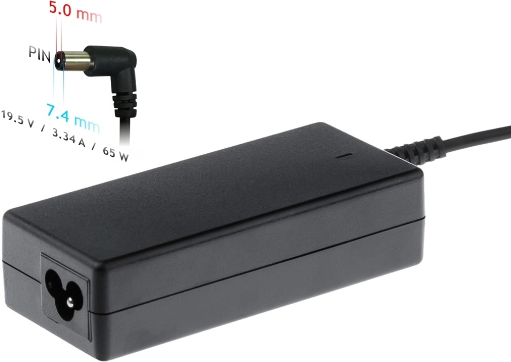 Akyga AK-ND-05 19,5V/3,34A/65W 7,4x5mm DELL notebook hálózati töltő