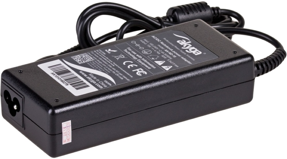 Akyga AK-ND-10 19V/4,74A/90W 5,5x2,5mm Asus / Toshiba / HP / Compaq / Lenovo notebook hálózati töltő
