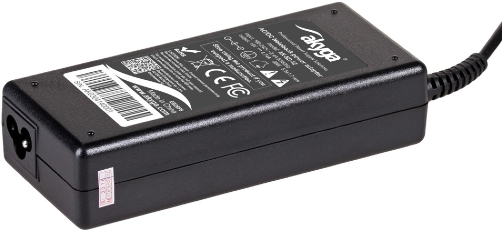 Akyga 19V/4,74A/90W 5,5x1,7mm Acer notebook hálózati töltő