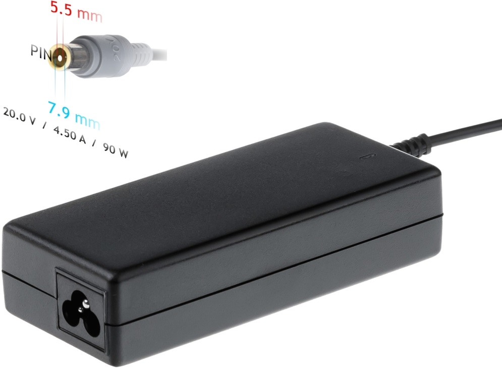 Akyga AK-ND-18 20V/4,5A/90W 7,9x5,5mm Lenovo notebook hálózati töltő