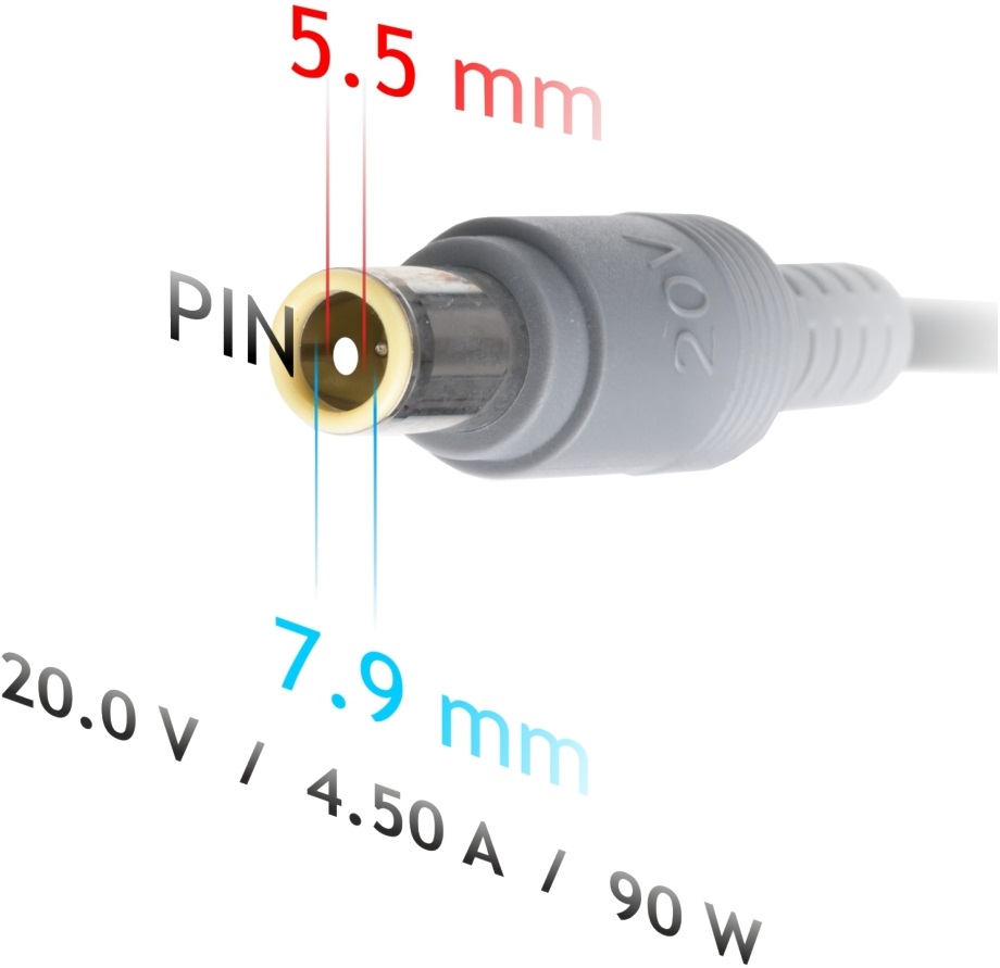 Akyga AK-ND-18 20V/4,5A/90W 7,9x5,5mm Lenovo notebook hálózati töltő