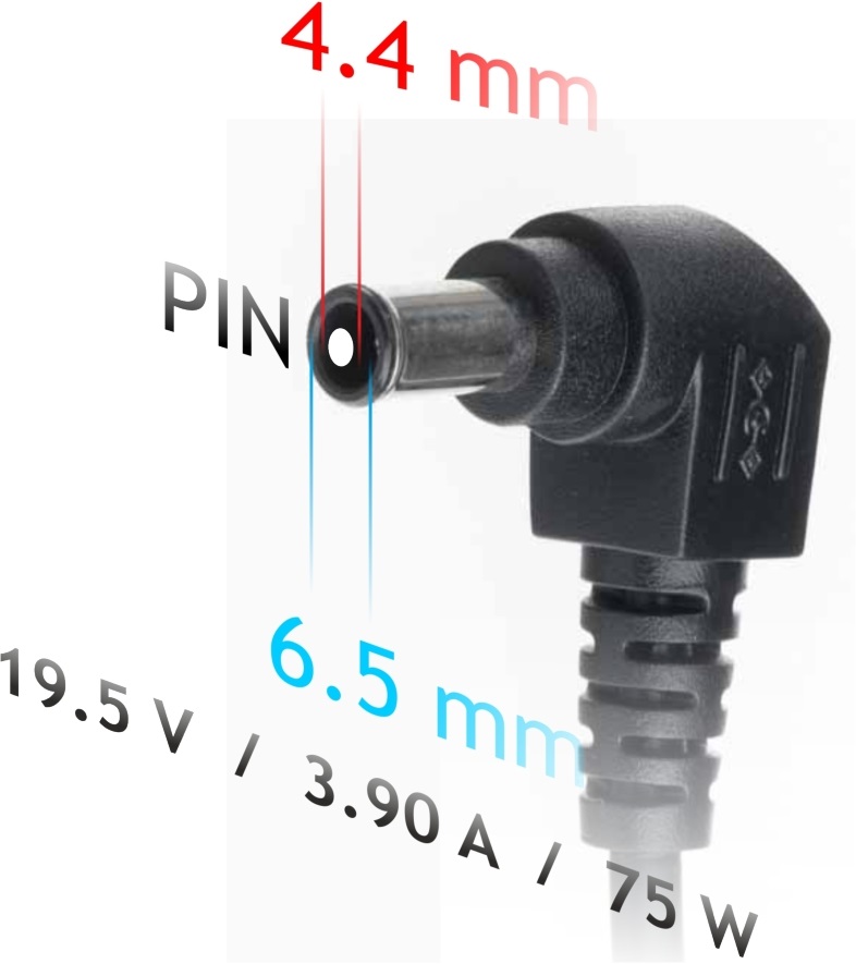 Akyga 19,5V/3,9A/75W 6,5x4,4mm Sony notebook hálózati töltő