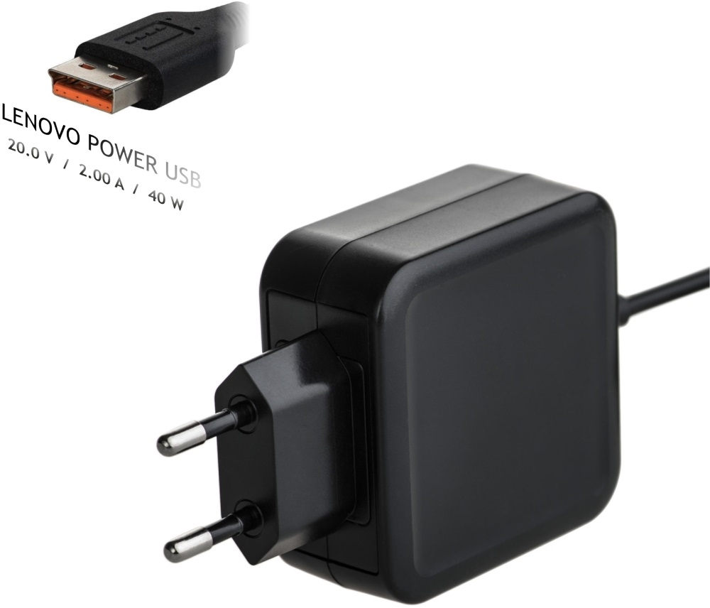 Akyga AK-ND-59 20V/2A/40W Lenovo Power USB Lenovo notebook hálózati töltő