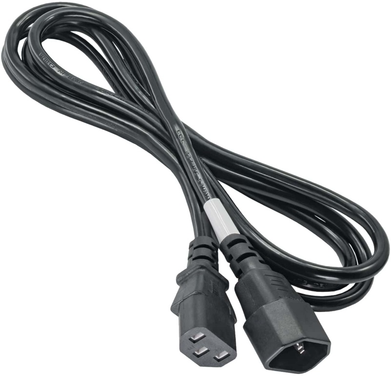 Akyga AK-PC-03A 1,8m IEC C14 - IEC C13 monitor / PC tápkábel hosszabító