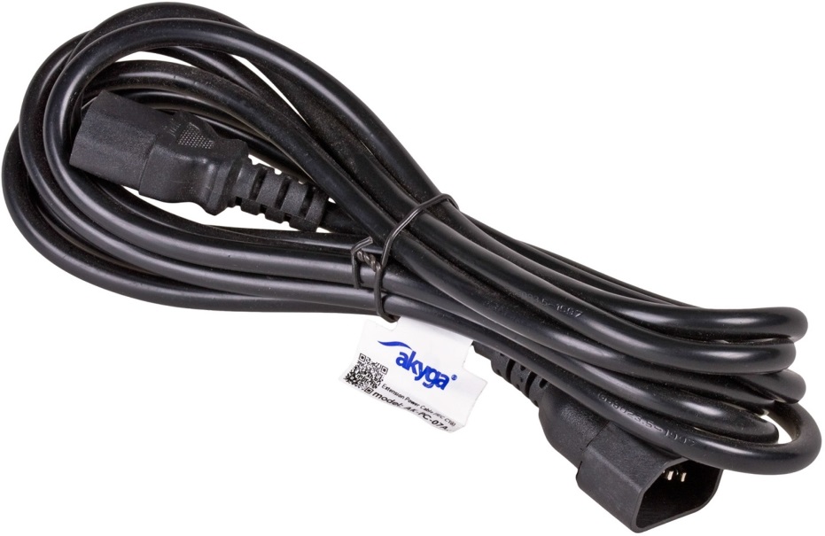 Akyga 3m IEC C14 - IEC C13 tápkábel