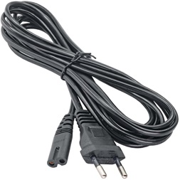 Akyga "nyolc" 3m Europlug CEE 7/16 - IEC C7 SN-14 piskóta tápkábel