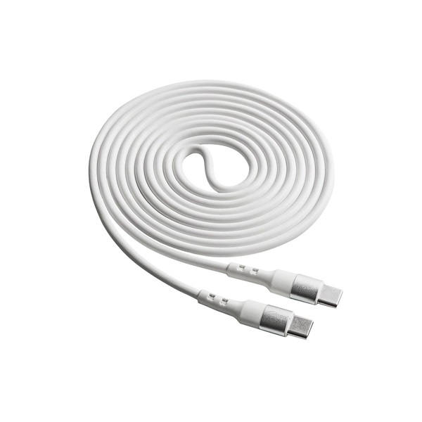 Akyga AK-USB-41 1,8m Type C - Type C fehér adat- és töltőkábel