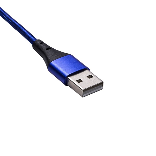 Akyga 1m USB - Type C kék mágneses adat- és töltőkábel