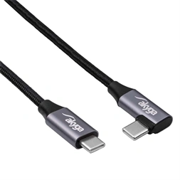 Akyga AK-USB-53 60W 30cm Type-C fonott adat- és töltőkábel