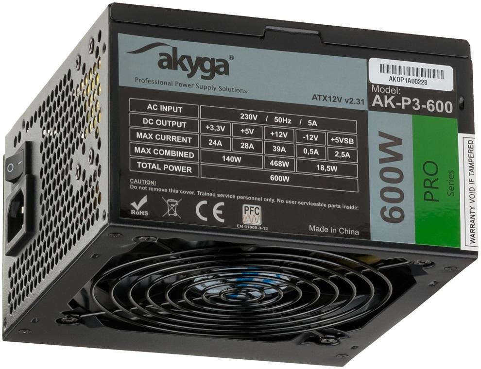 Akyga Ak-P3-600 600W ATX tápegység