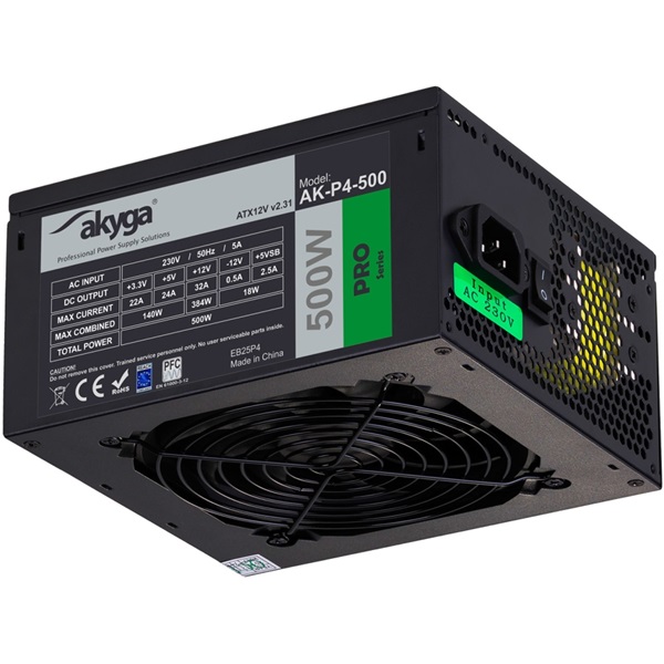 Akyga Ak-P4-500 semi-modular 500W ATX tápegység