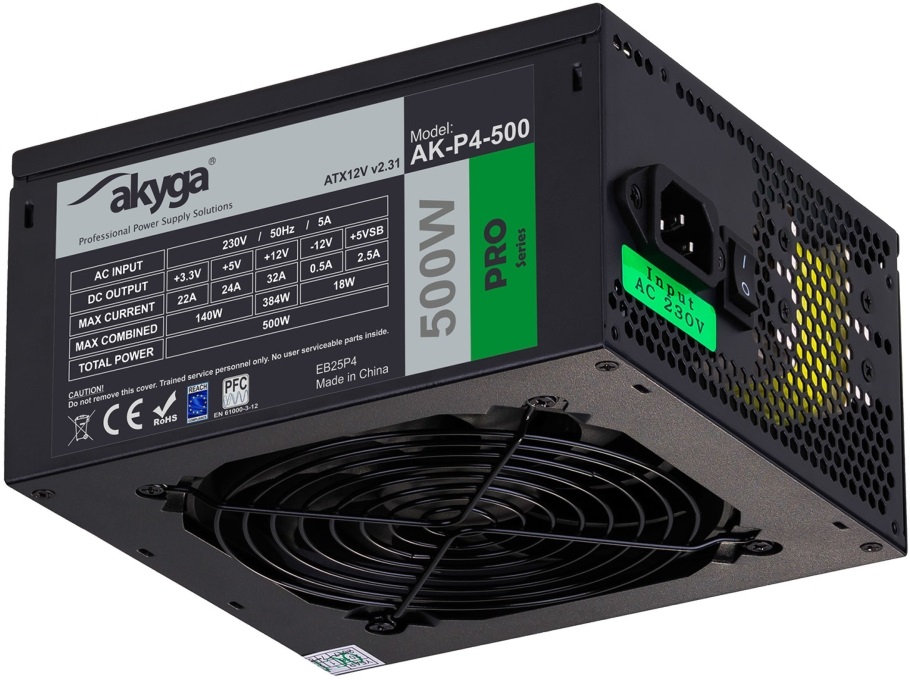 Akyga Ak-P4-500 semi-modular 500W ATX tápegység