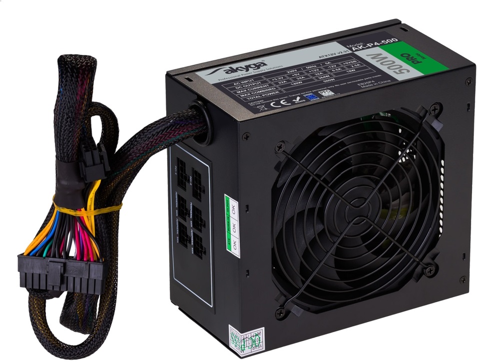 Akyga Ak-P4-500 semi-modular 500W ATX tápegység