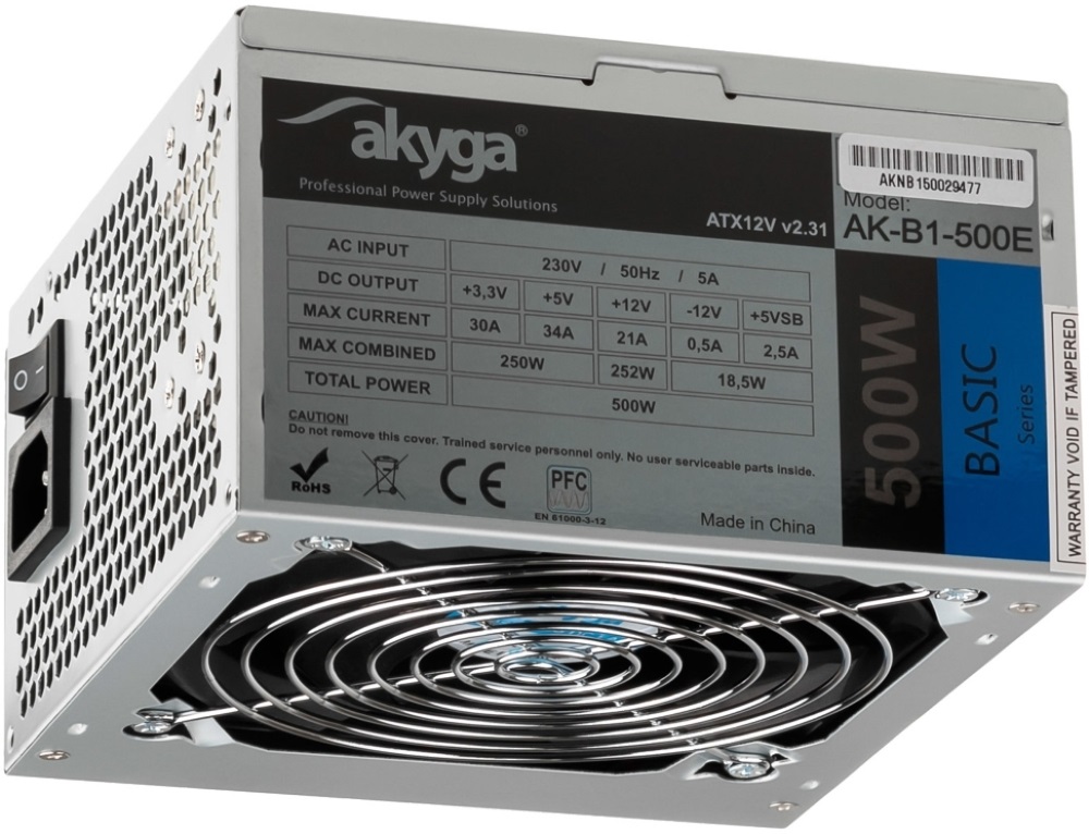 Akyga Basic 500W (AK-B1-500E) tápegység