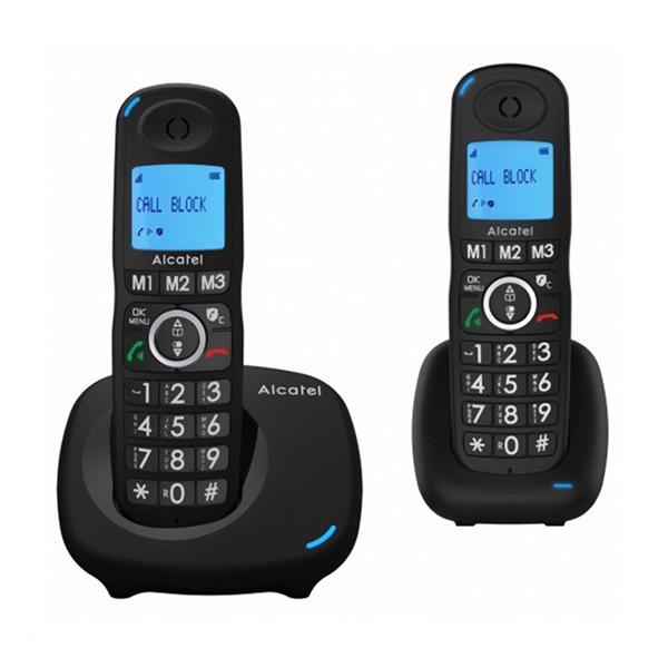 Alcatel XL535 DUO fekete dect telefon
