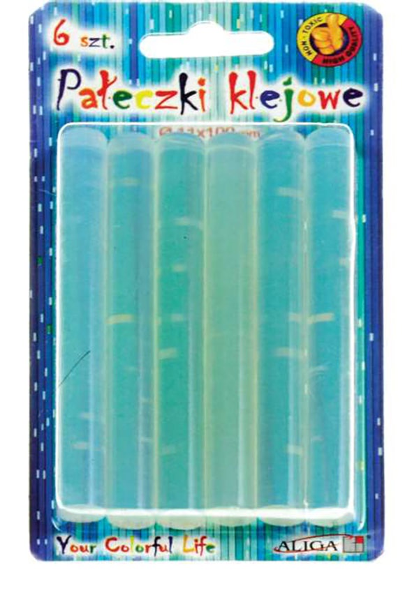 Aliga 6db-os 11mm áttetsző ragasztórúd