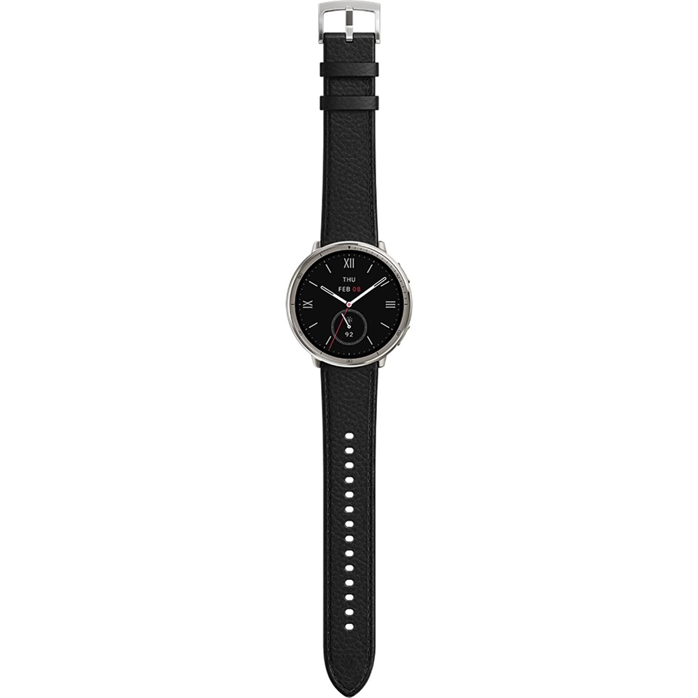 Amazfit Active 2 NFC fekete bőr szíjas okosóra (Újszerű)