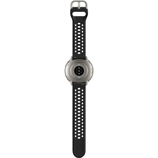 Amazfit Active 2 fekete szilikon szíjas okosóra
