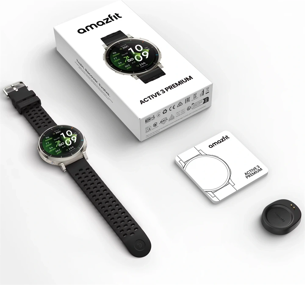 Amazfit Active 3 Premium NFC ezüst okosóra