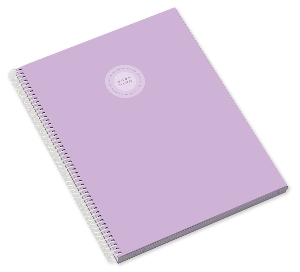 Ambar Moonflower Campus Pastel A5 80 lap kockás spirálfüzet