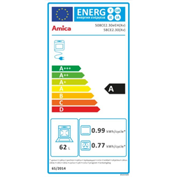 Amica 55352 inox kerámialapos tűzhely