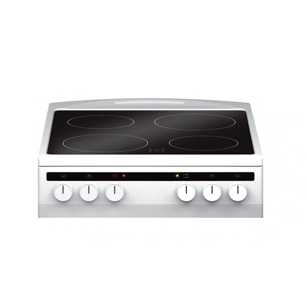 Amica 55353 fehér, szabadonálló, kerámialapos, elektromos, főzőzóna: 4, sütő:65L, grill, tűzhely