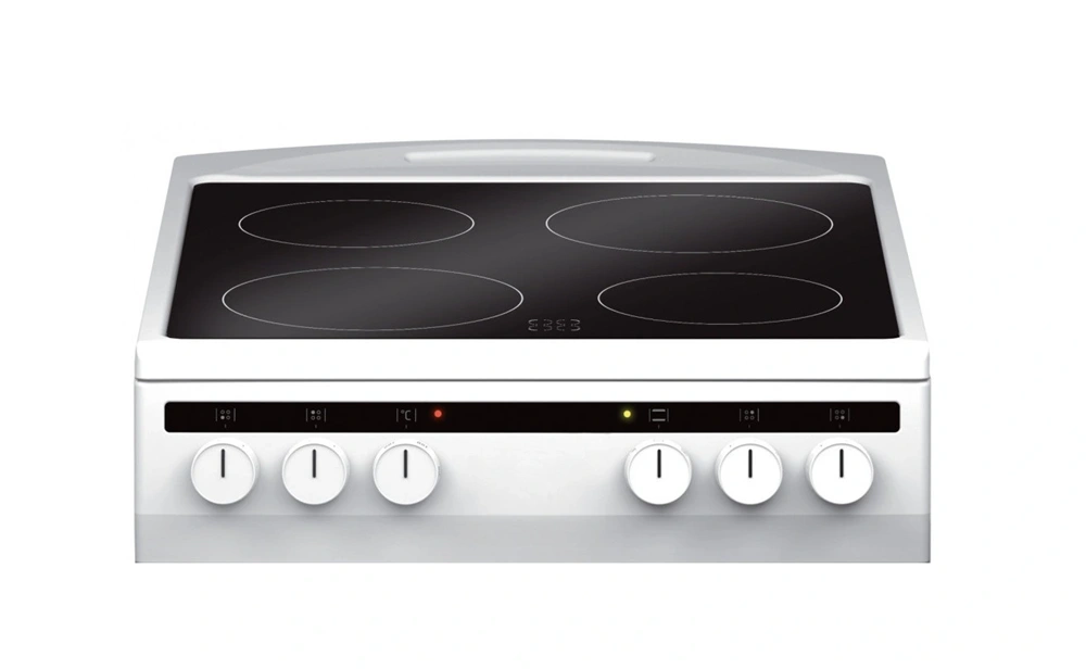 Amica 55353 fehér, szabadonálló, kerámialapos, elektromos, főzőzóna: 4, sütő:65L, grill, tűzhely