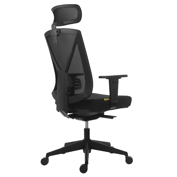 Antares Miro standard 2D fekete/mesh fejtámlás irodai forgószék