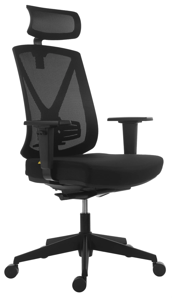 Antares Miro standard 2D fekete/mesh fejtámlás irodai forgószék