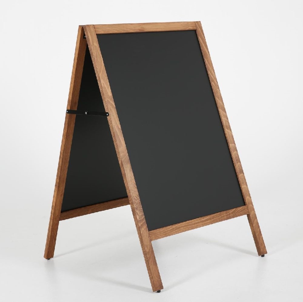 Antra 3168 sötét, kültéri, krétafilccel írható, 670X860mm fa megállító tábla