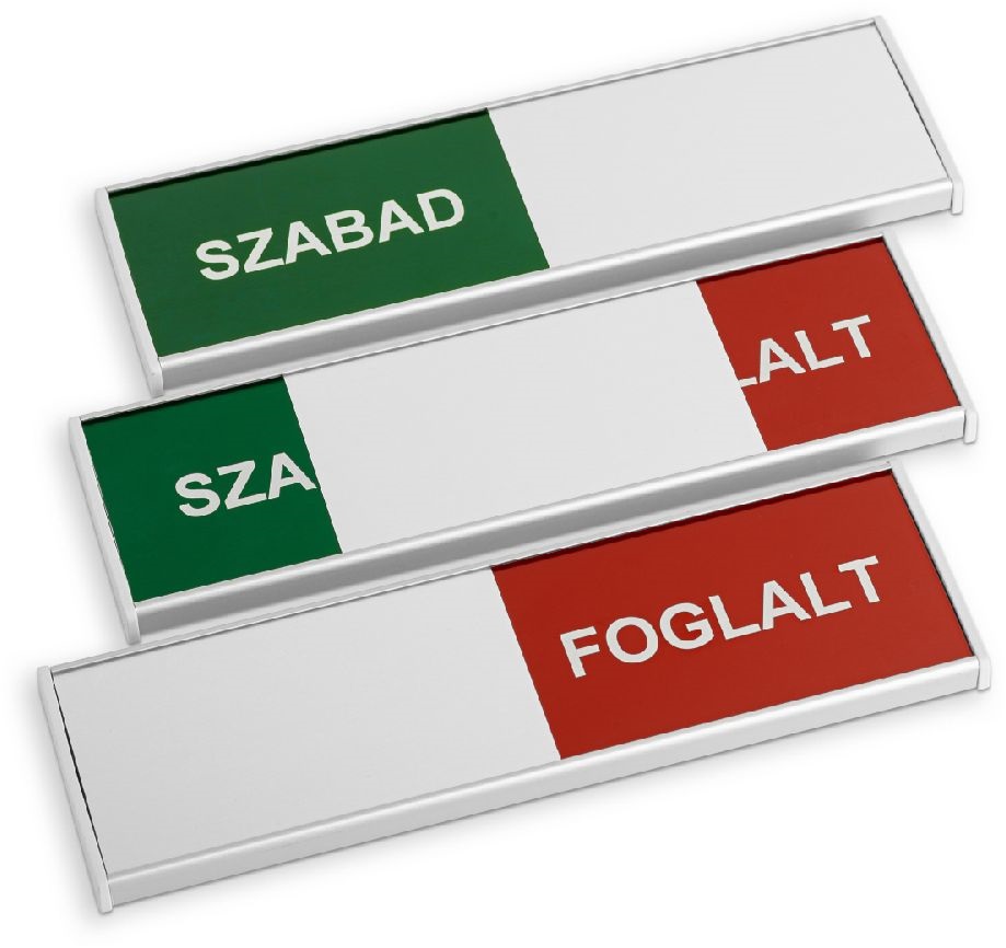 Alusign Fix szabad - foglalt tábla