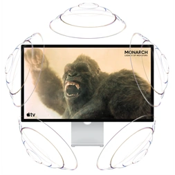 Apple 27" Studio Display 5K Retina monitor Nanotexturált üveggel + dönthető és állítható magasságú állvánnyal