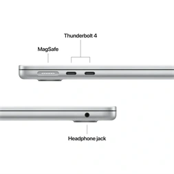 Apple MacBook Air 13"/M5 chip 10 magos CPU és GPU/16GB/1TB SSD/ezüst laptop