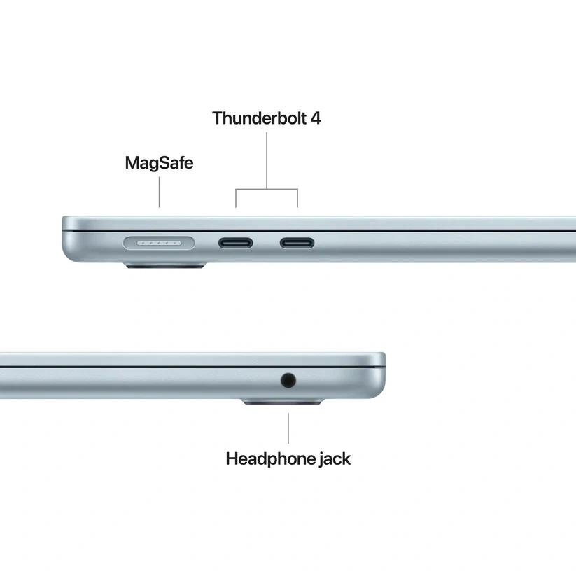 Apple MacBook Air 13"/M5 chip 10 magos CPU és GPU/16GB/1TB SSD/kék laptop
