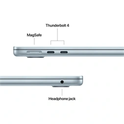 Apple MacBook Air 13"/M5 chip 10 magos CPU és GPU/16GB/512GB SSD/kék laptop