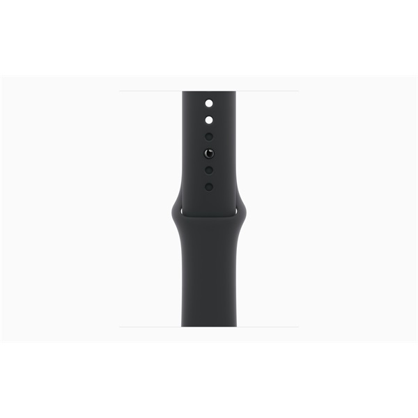 Apple Watch S10 Cellular (42mm) kozmoszfekete alumínium tok, fekete sportszíj (S/M) okosóra