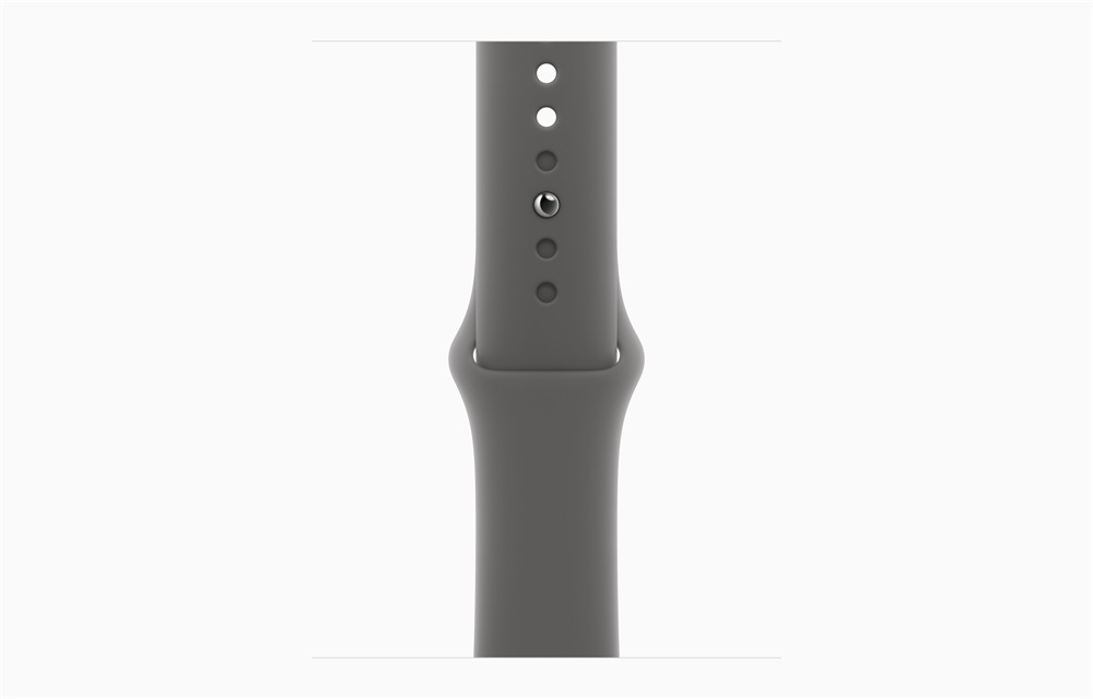 Apple Watch S10 Cellular (42mm) natúr titán tok, kőszürke sportszíj (S/M) okosóra