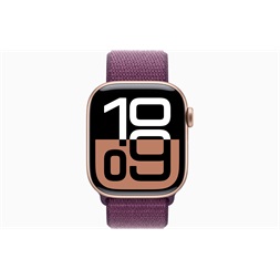 Apple Watch S10 Cellular (42mm) rozéarany alumínium tok, szilva sportszíj okosóra