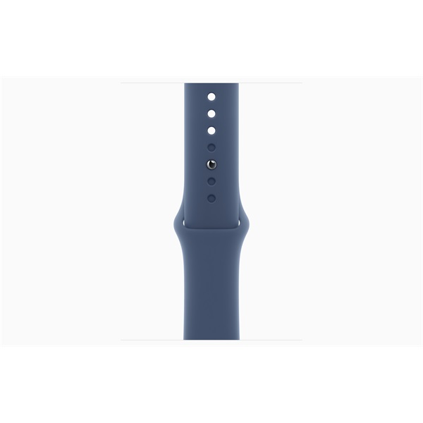 Apple Watch S10 Cellular (46mm) ezüst alumínium tok, denim sportszíj (S/M) okosóra