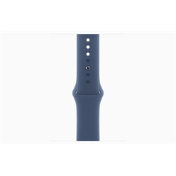 Apple Watch S10 Cellular (46mm) ezüst alumínium tok, denim sportszíj (S/M) okosóra