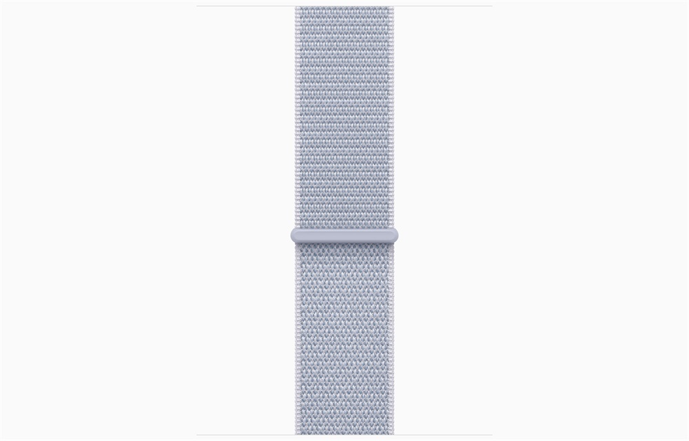 Apple Watch S10 Cellular (46mm) ezüst alumínium tok, fakókék sportszíj okosóra