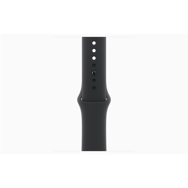 Apple Watch S10 Cellular (46mm) kozmoszfekete alumínium tok, fekete sportszíj (M/L) okosóra