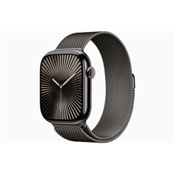 Apple Watch S10 Cellular (46mm) palaszürke titán tok, palaszürke milánói szíj (S/M) okosóra