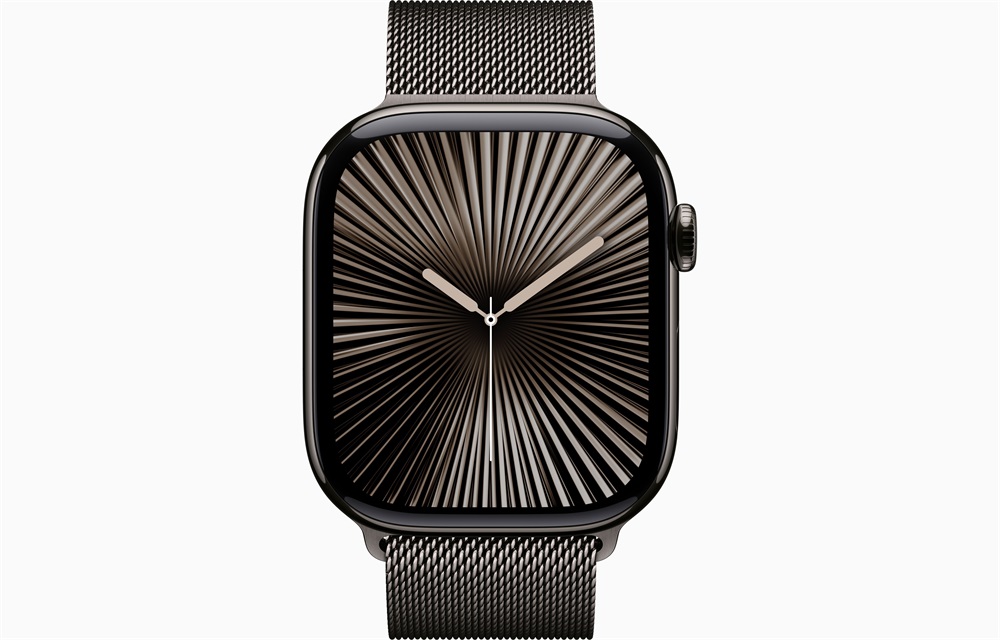 Apple Watch S10 Cellular (46mm) palaszürke titán tok, palaszürke milánói szíj (S/M) okosóra