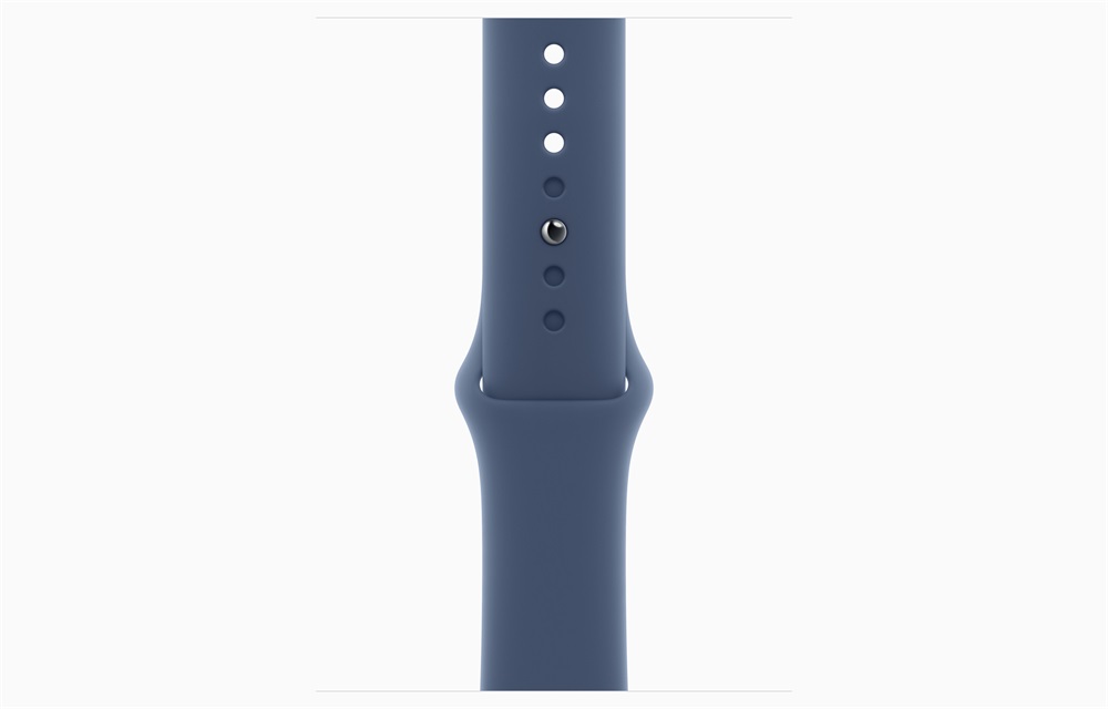 Apple Watch S10 GPS (46mm) ezüst alumínium tok, denim sportszíj (S/M) okosóra